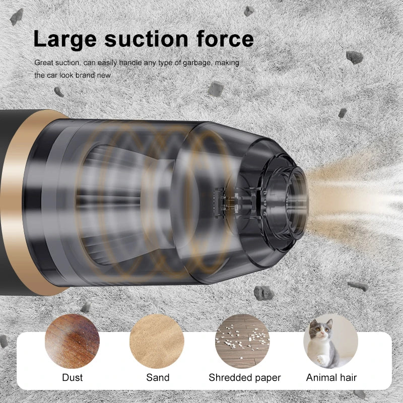 Cordless Portable High Power Vacuum Cleaner With HEPA Filter