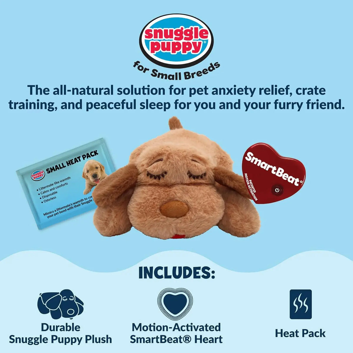 Heartbeat Puppy Toy for Small Breeds