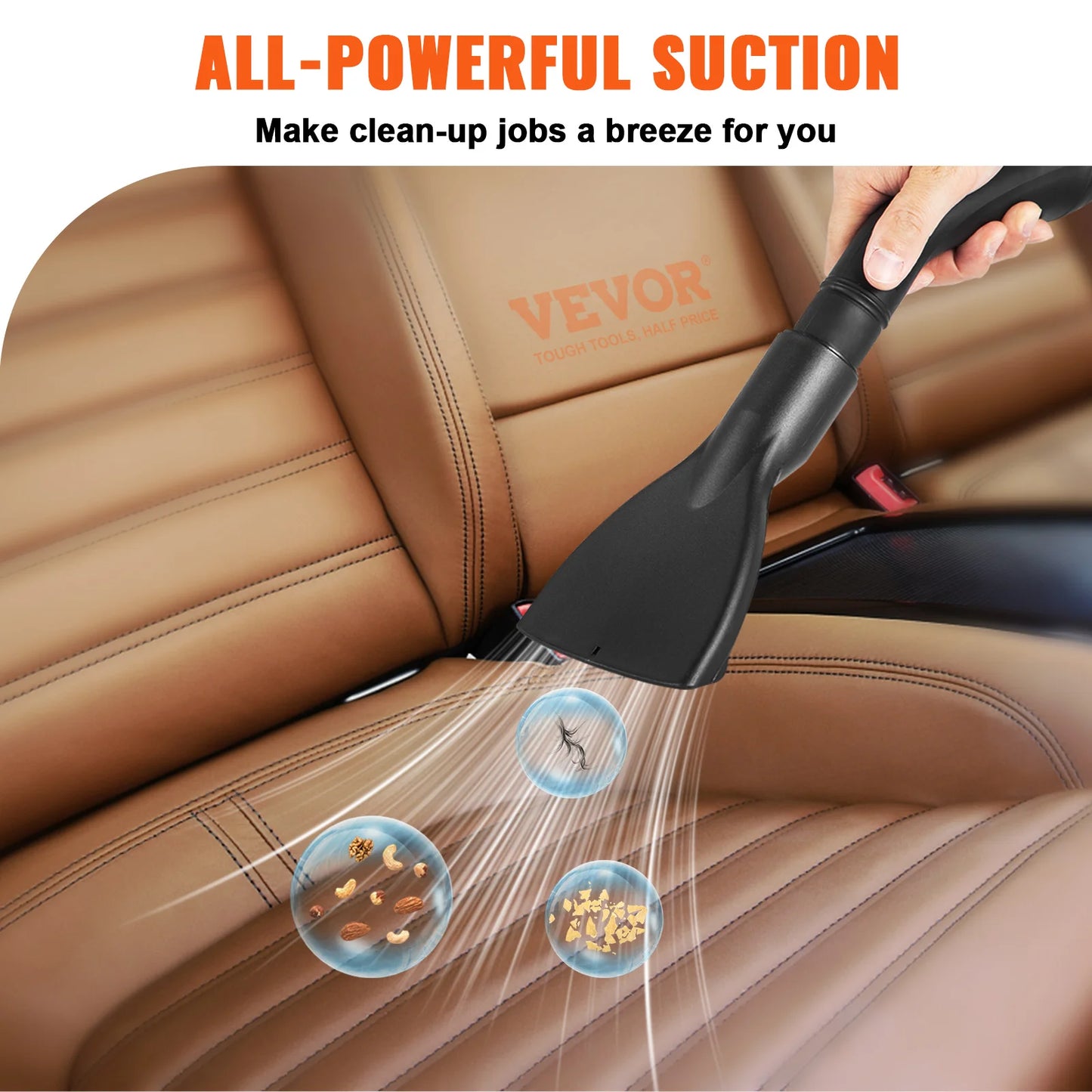 Wet Dry Vac HEPA 2.5 HP 3in1 Portable Vacuum