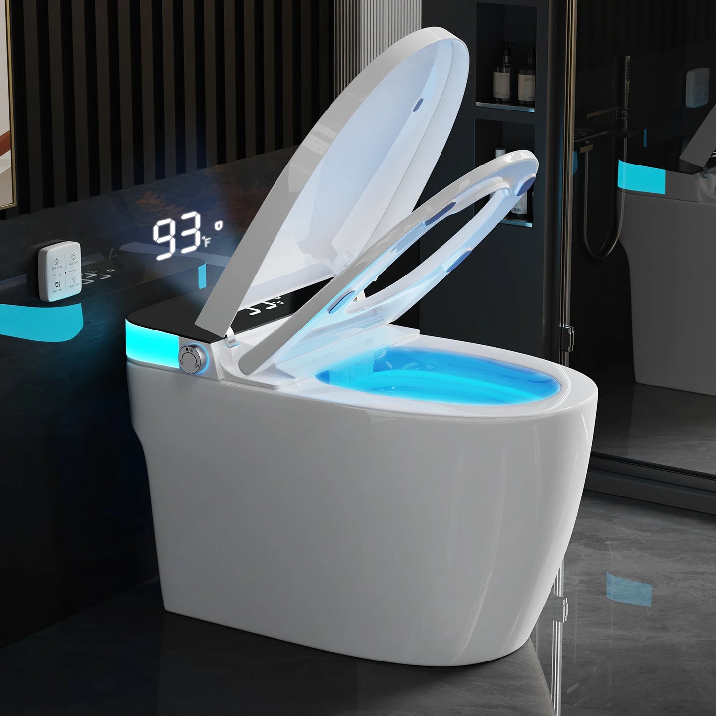 Smart Heated Bidet Toilet Seat With Warm Water And Comfort