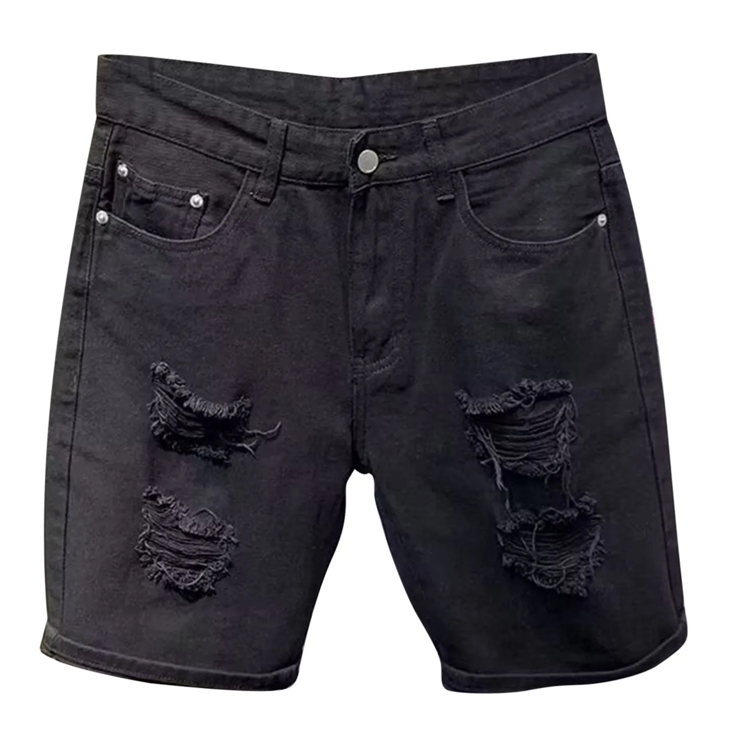 Men's Summer Ripped Denim Shorts For Everyday Wear