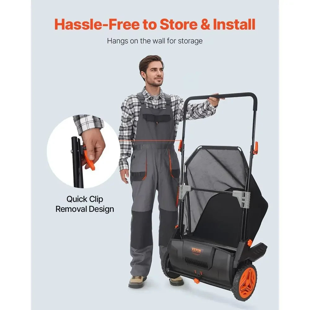 Heavy-Duty Lawn Sweeper
