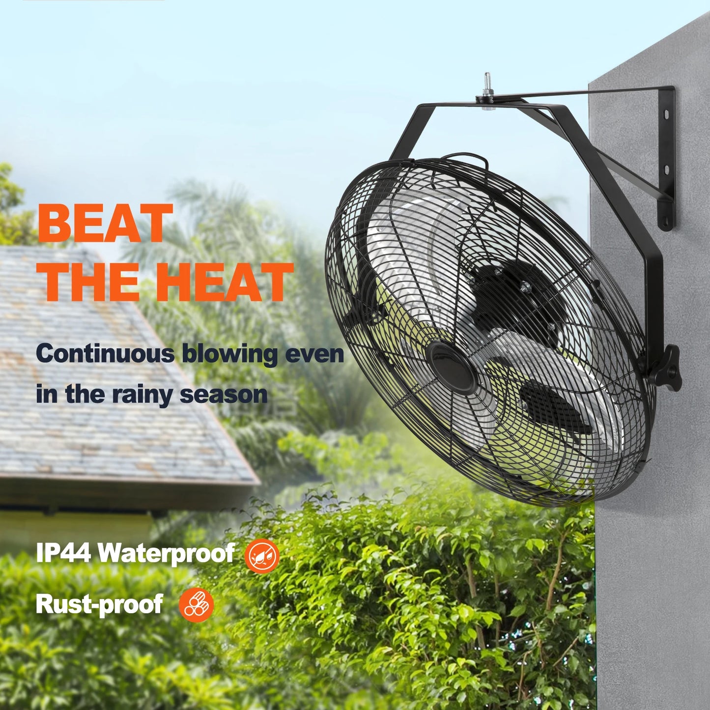 High Velocity Waterproof Oscillating Industrial Wall Fan