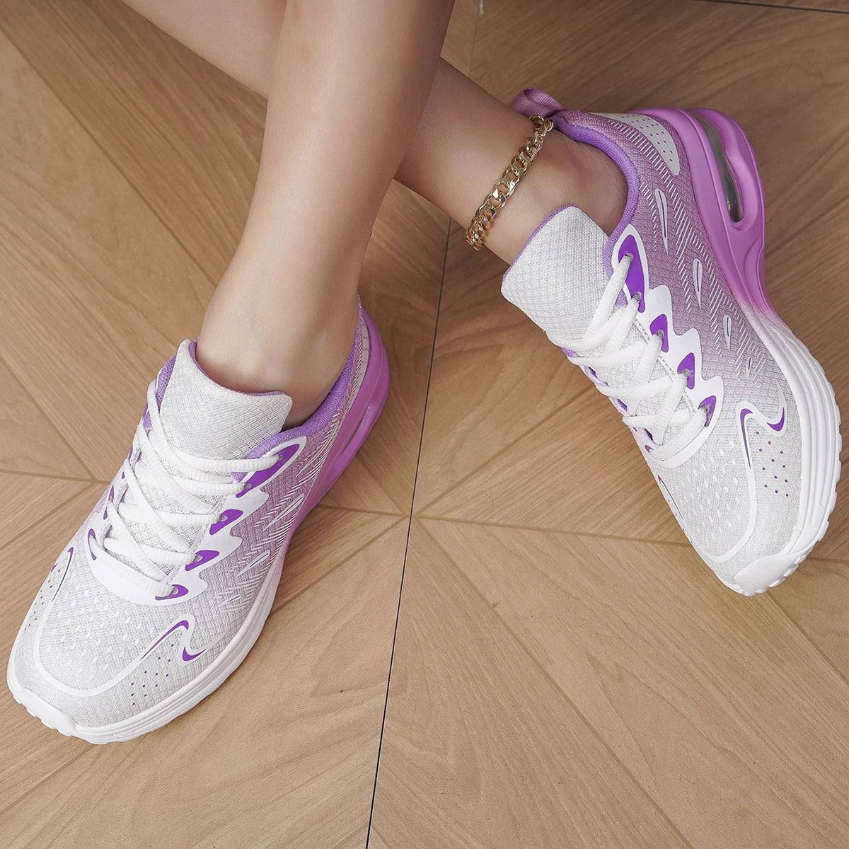 Women Orthopedic Walking Shoes Air Mesh Upper Rubber Sole