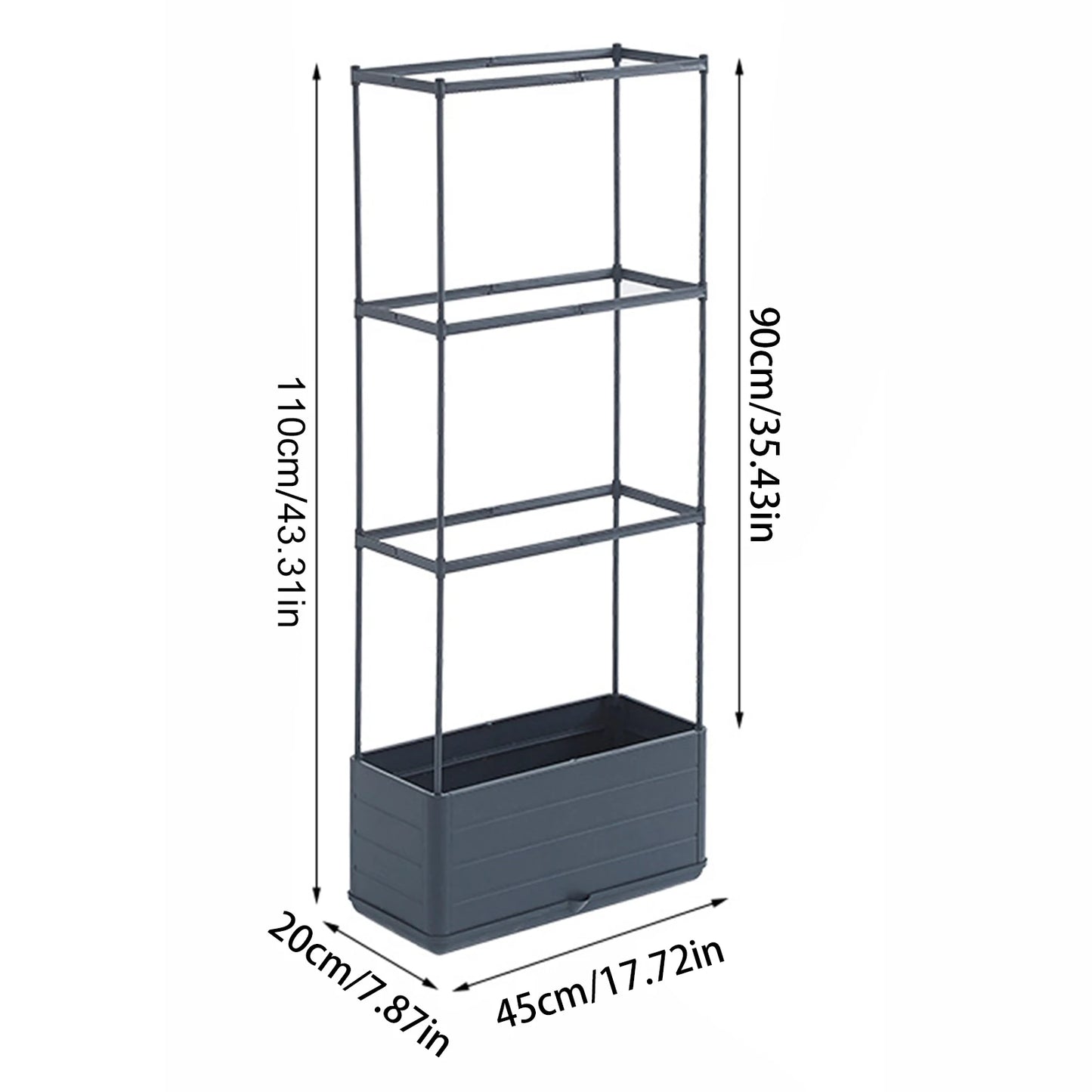 Raised Garden Bed Planter With Trellis Self Watering For Tomatoes