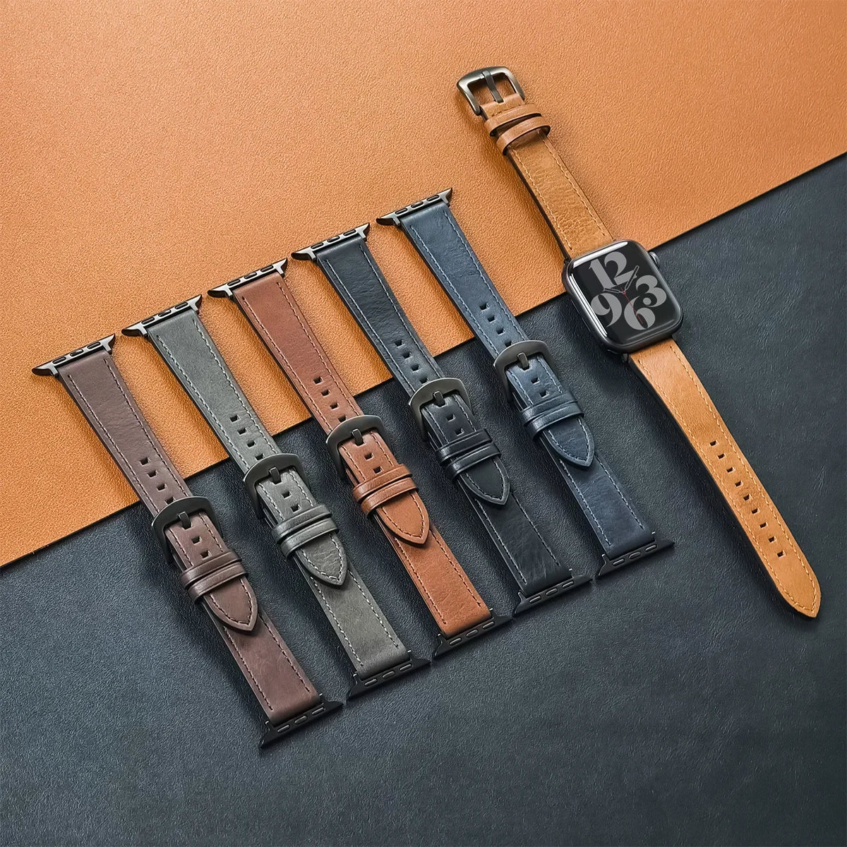 Leather Watch Band For Apple Watch