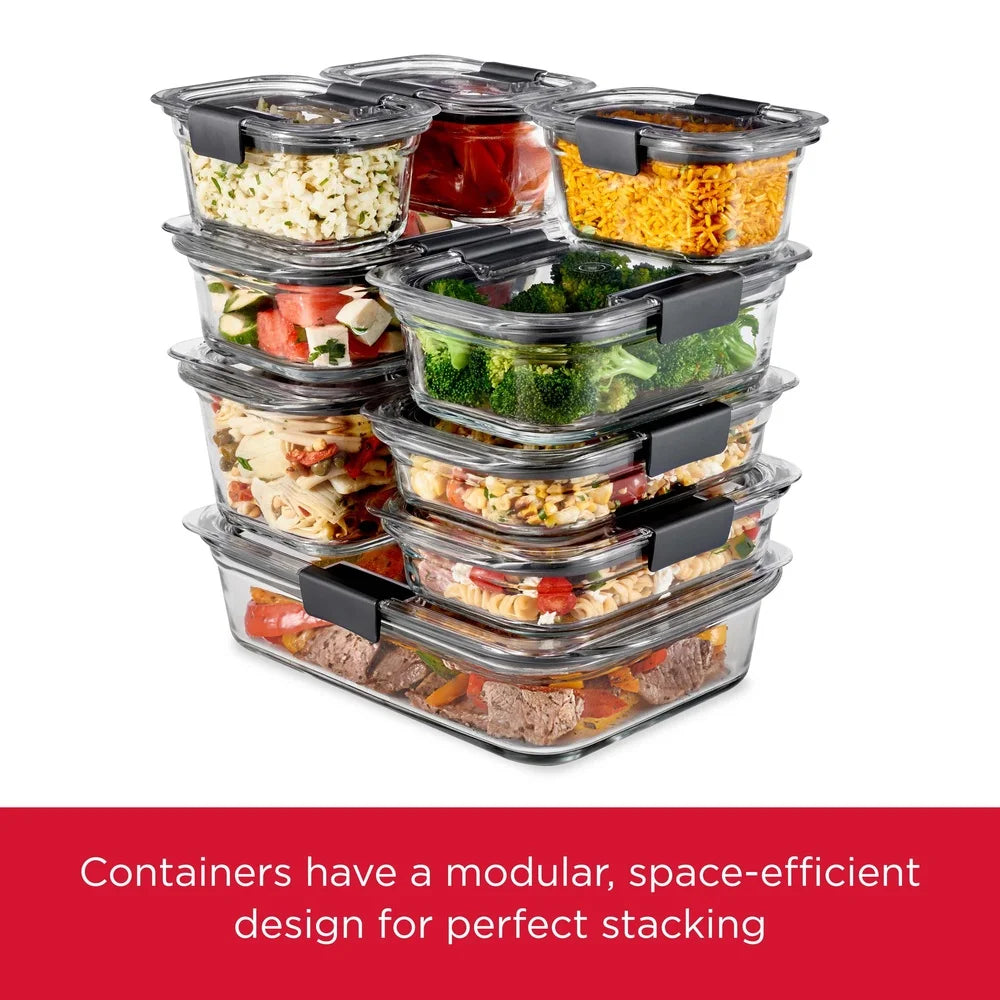 Airtight Leakproof Glass Storage Containers
