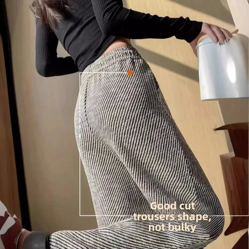 Casual High Waist Wide Leg Summer Trousers For Women