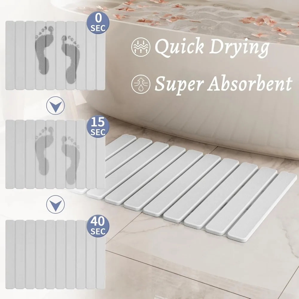 Super Absorbent Bath Stone Mat Non Slip Diatomaceous Earth