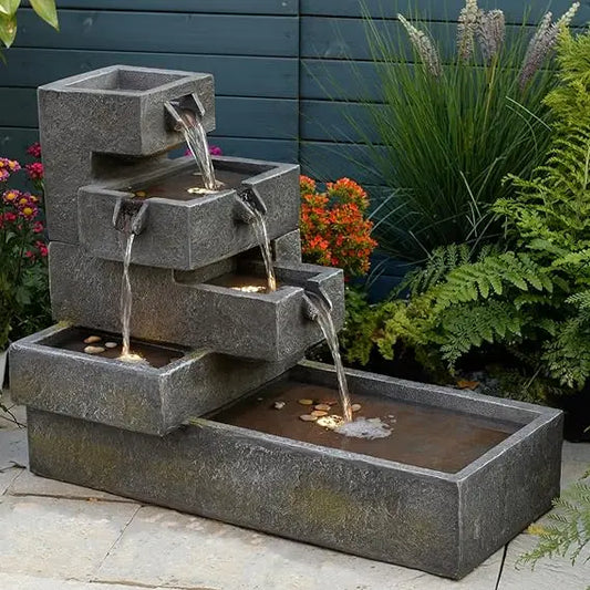 Outdoor Cascade Water Fountain