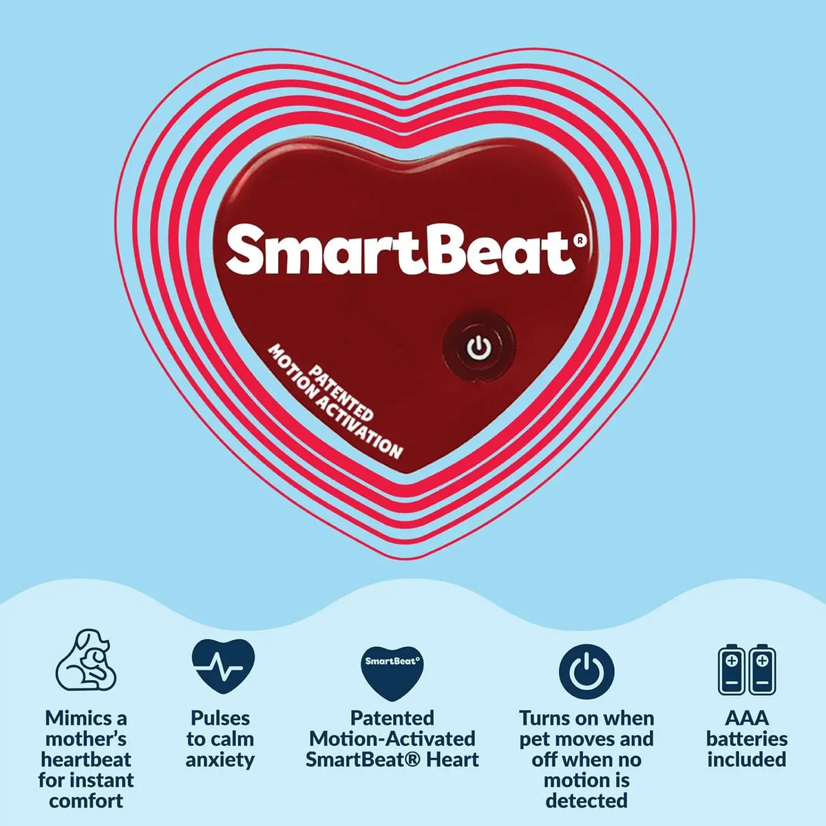 Heartbeat Puppy Toy for Small Breeds