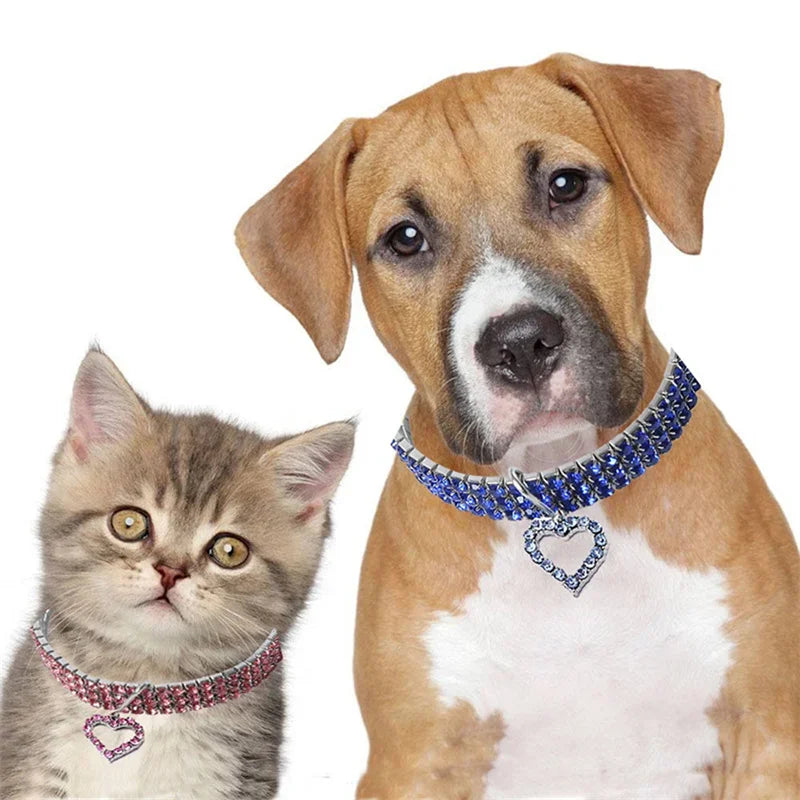 Bling Rhinestone Pet Collar and Leash