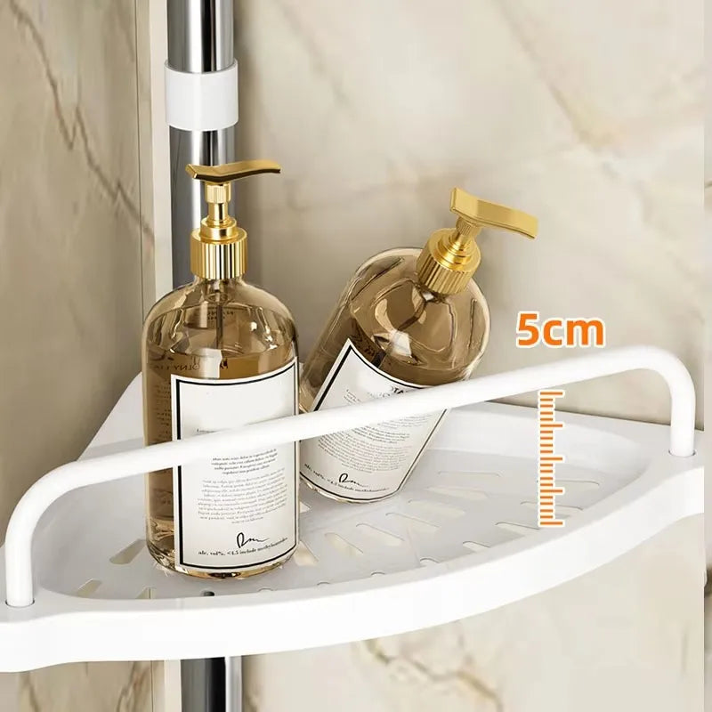 Corner Shower Bar Organizer Towel Rack Waterproof PP Plastic
