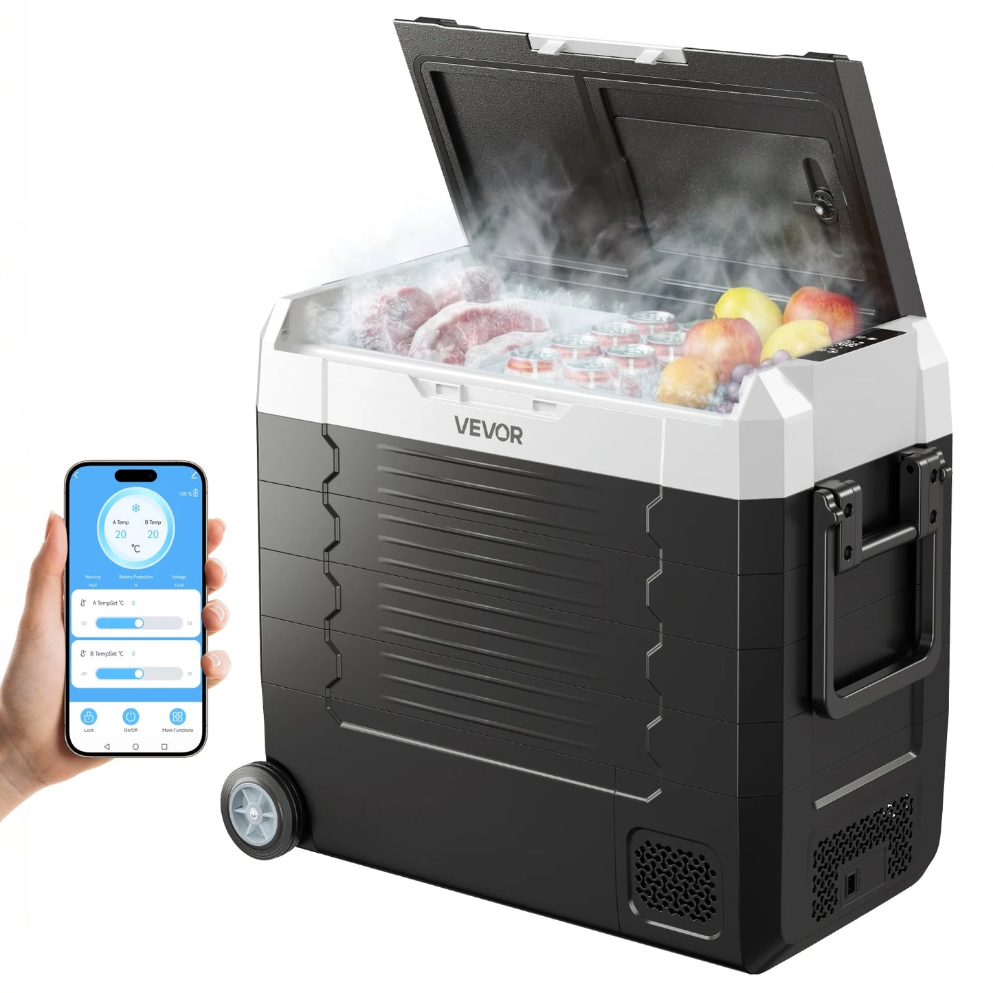 VEVOR Portable Car Mini Fridge Freezer Compressor Cooler
