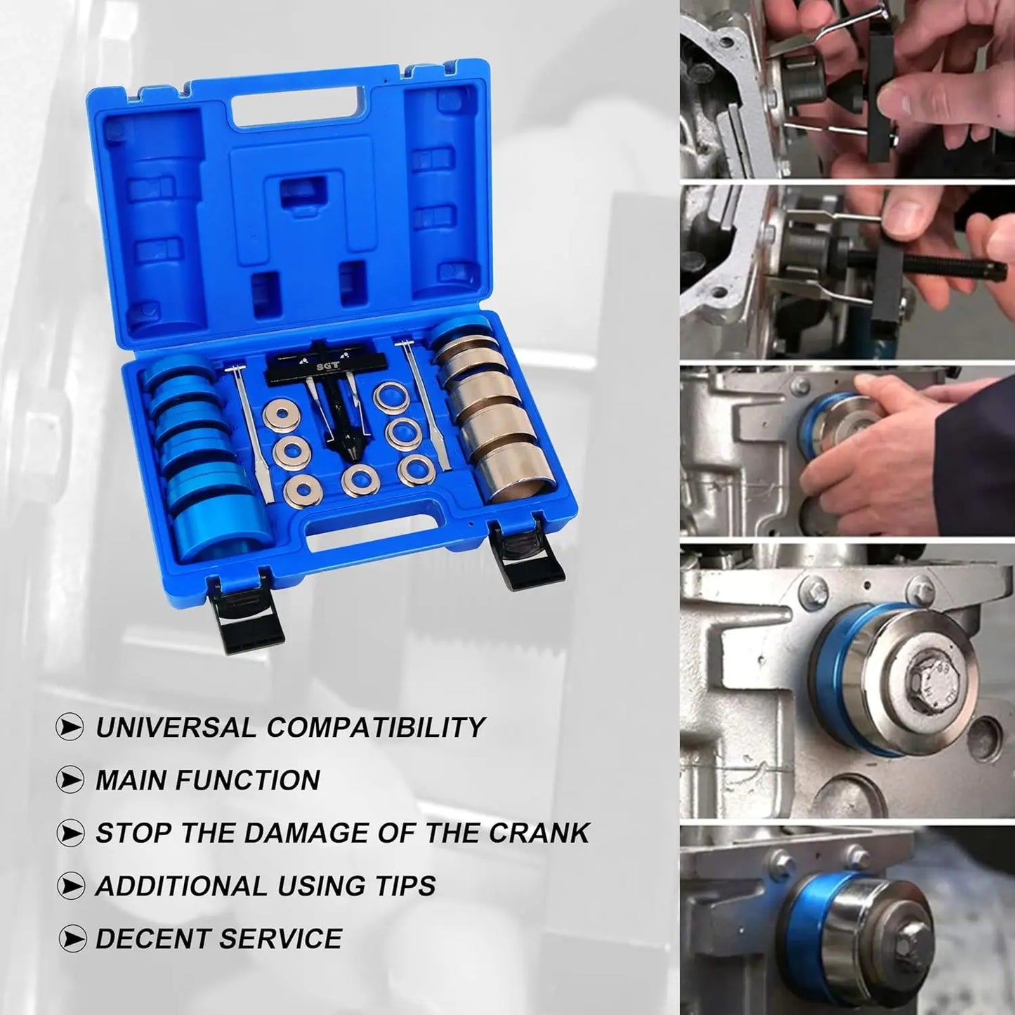 XMSJ Crank Bearing Camshaft Seal Installer Remover Set