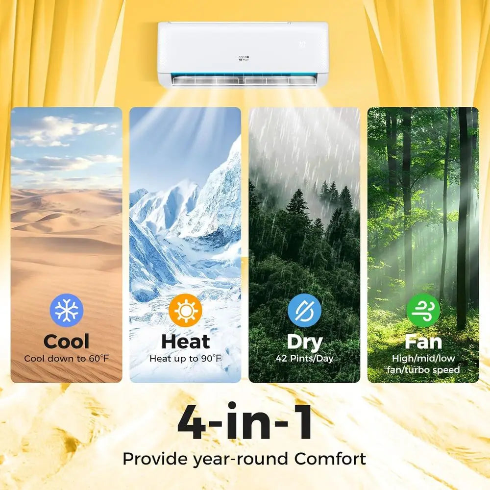 Energy Star Heat Pump Mini Split Air Conditioner 21 SEER