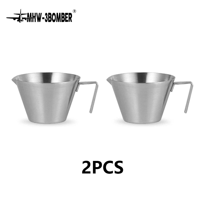 Espresso  Stainless Steel Measuring Cup with Handle Metal
