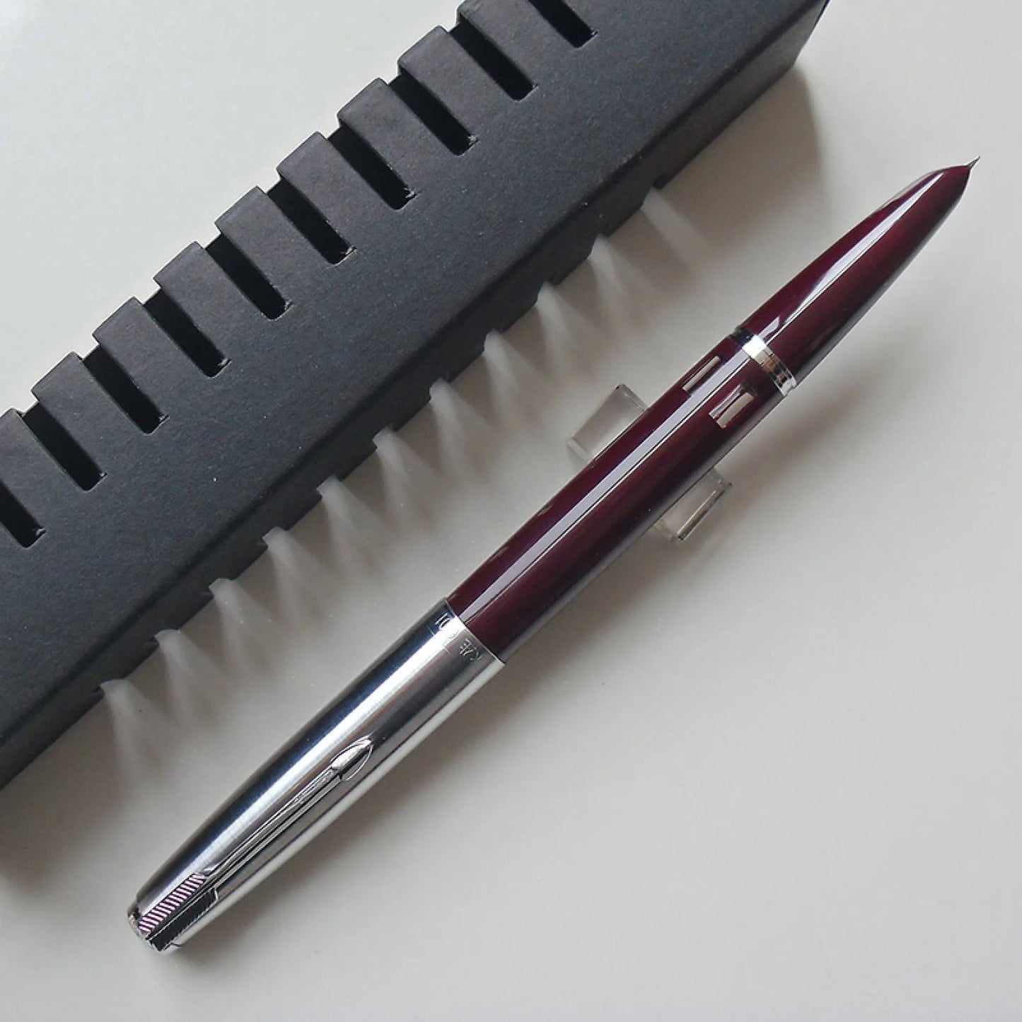 Wing Sung 601 Vacumatic Fountain Pen F Nib Steel Cap