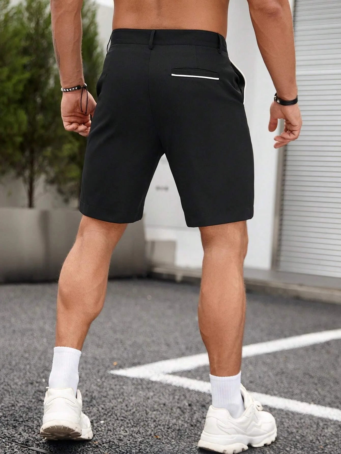 Men Stretch Golf Shorts Polyester For Hiking And Summer Wear