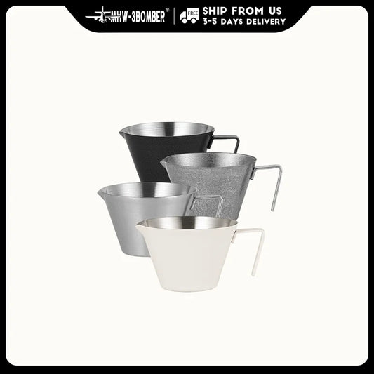 Espresso  Stainless Steel Measuring Cup with Handle Metal