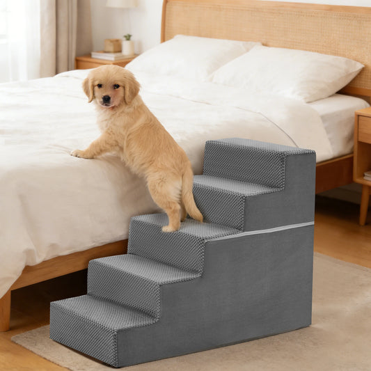 Curved Foam Dog Stairs for Beds, Sofas & Couches