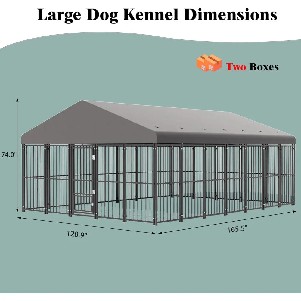 Heavy Duty Outdoor Dog Kennel With Roof