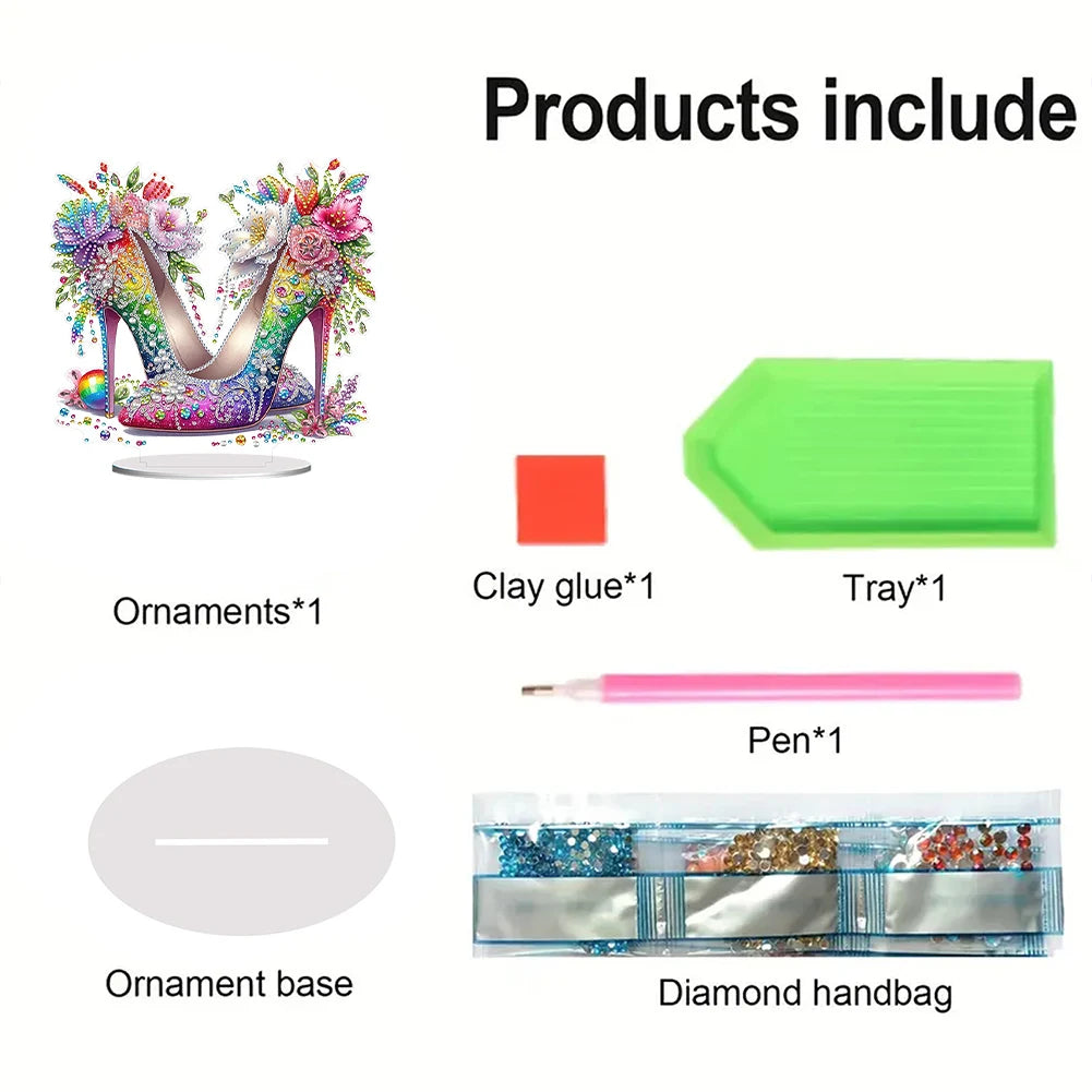 Acrylic 2D Diamond Art DIY Tabletop Decoration