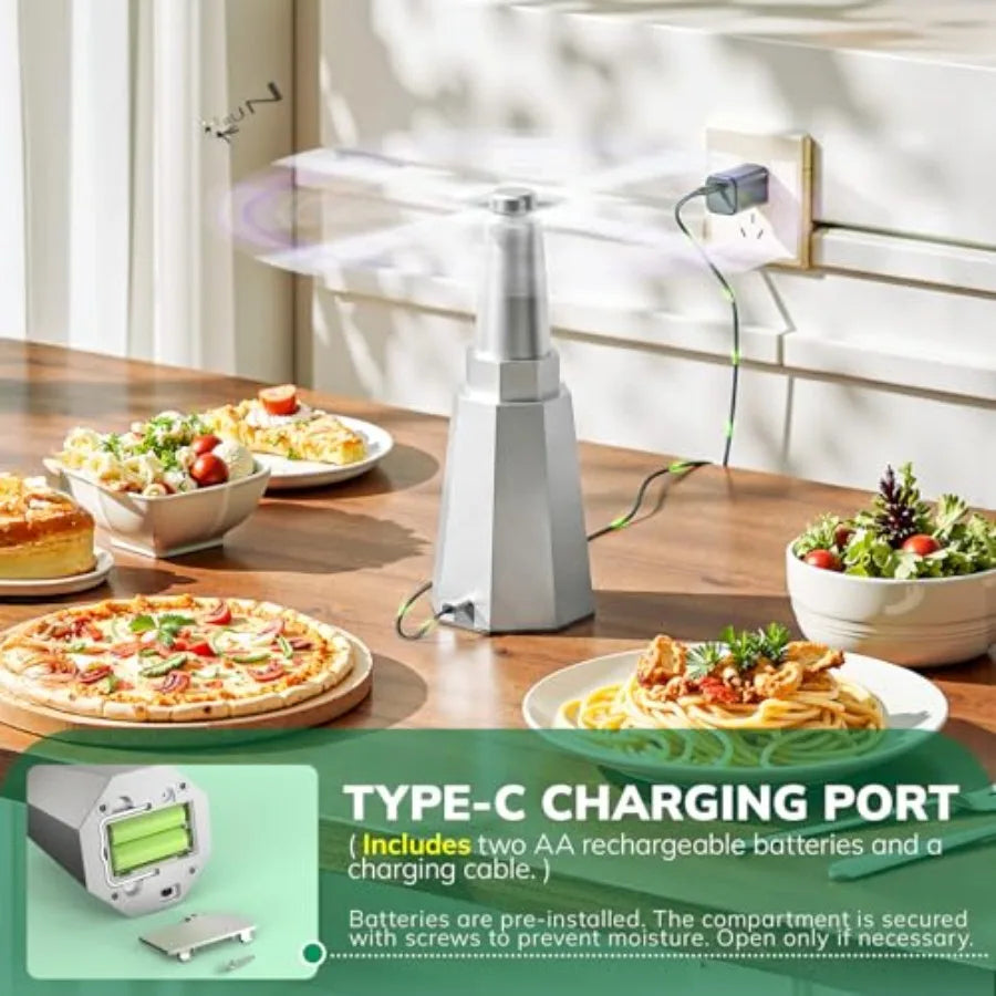 Rechargeable Tabletop Fly Fans Six Pack 14W 230V AC