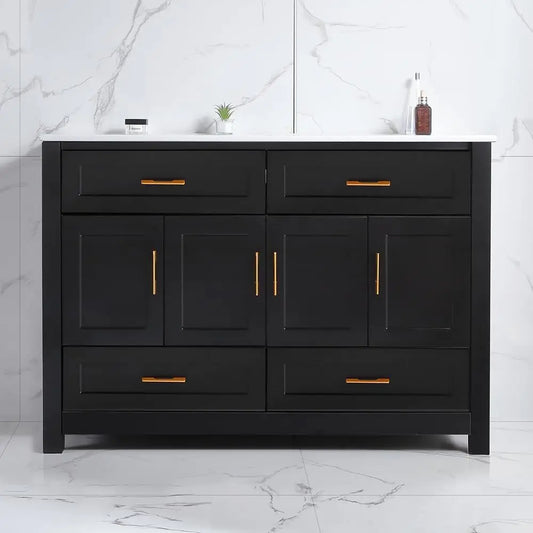 Modern Bathroom Vanity Cabinet With Sink And Soft Close Doors