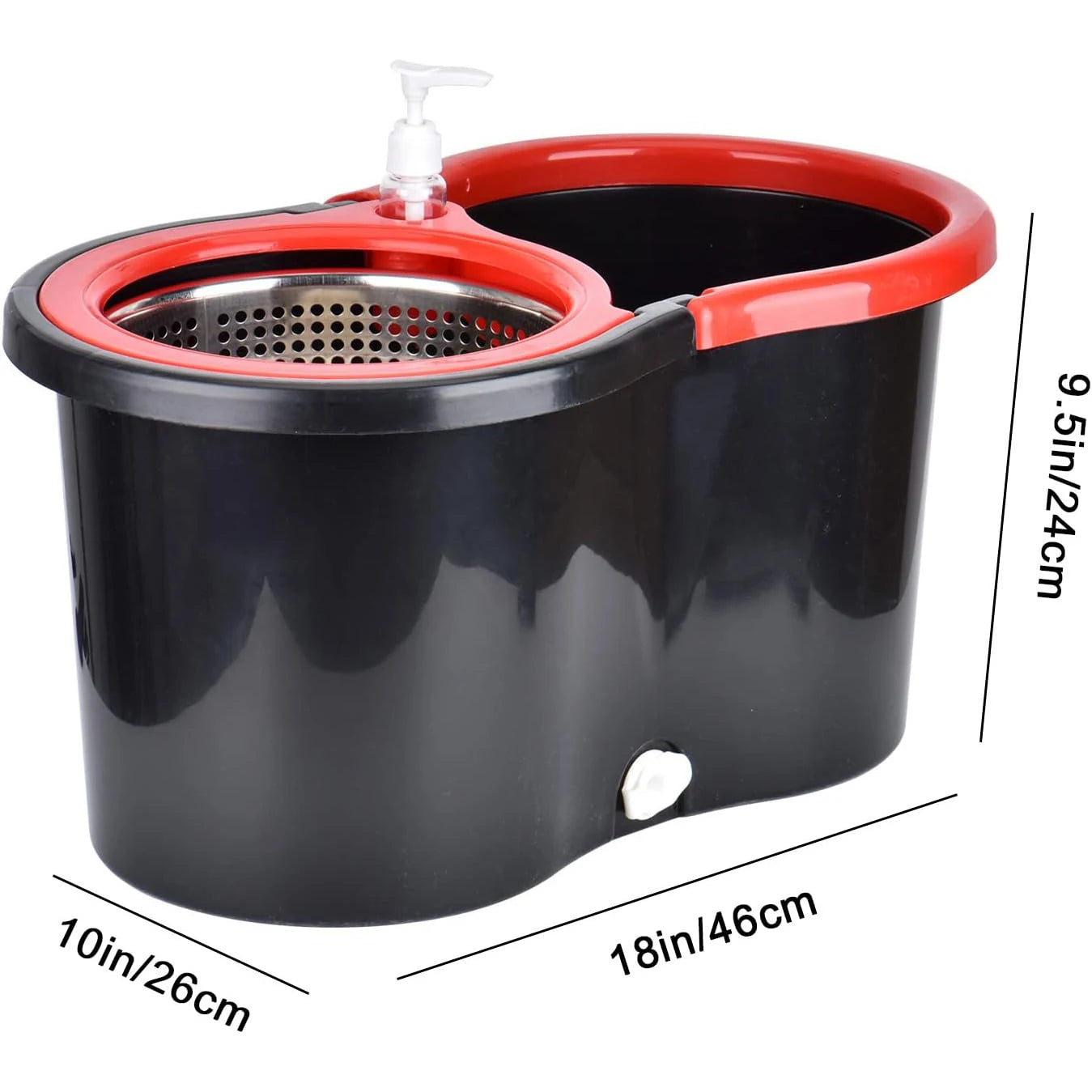 360 Degree Spin Mop Bucket With Wring System Eco Friendly