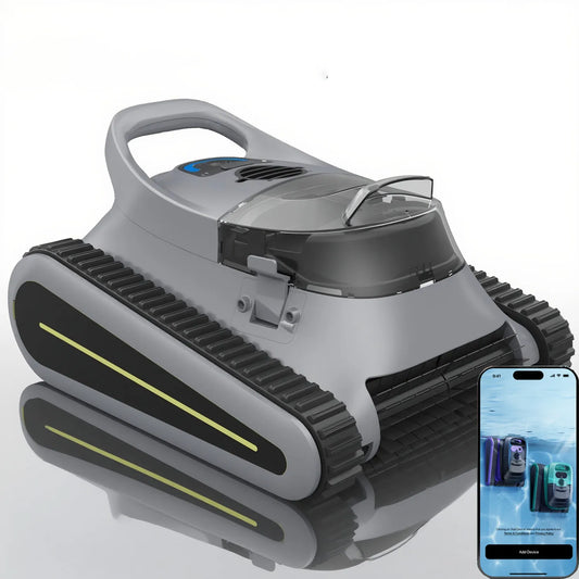 Cordless Robotic Pool Cleaner With 8000 GPH High Power Suction