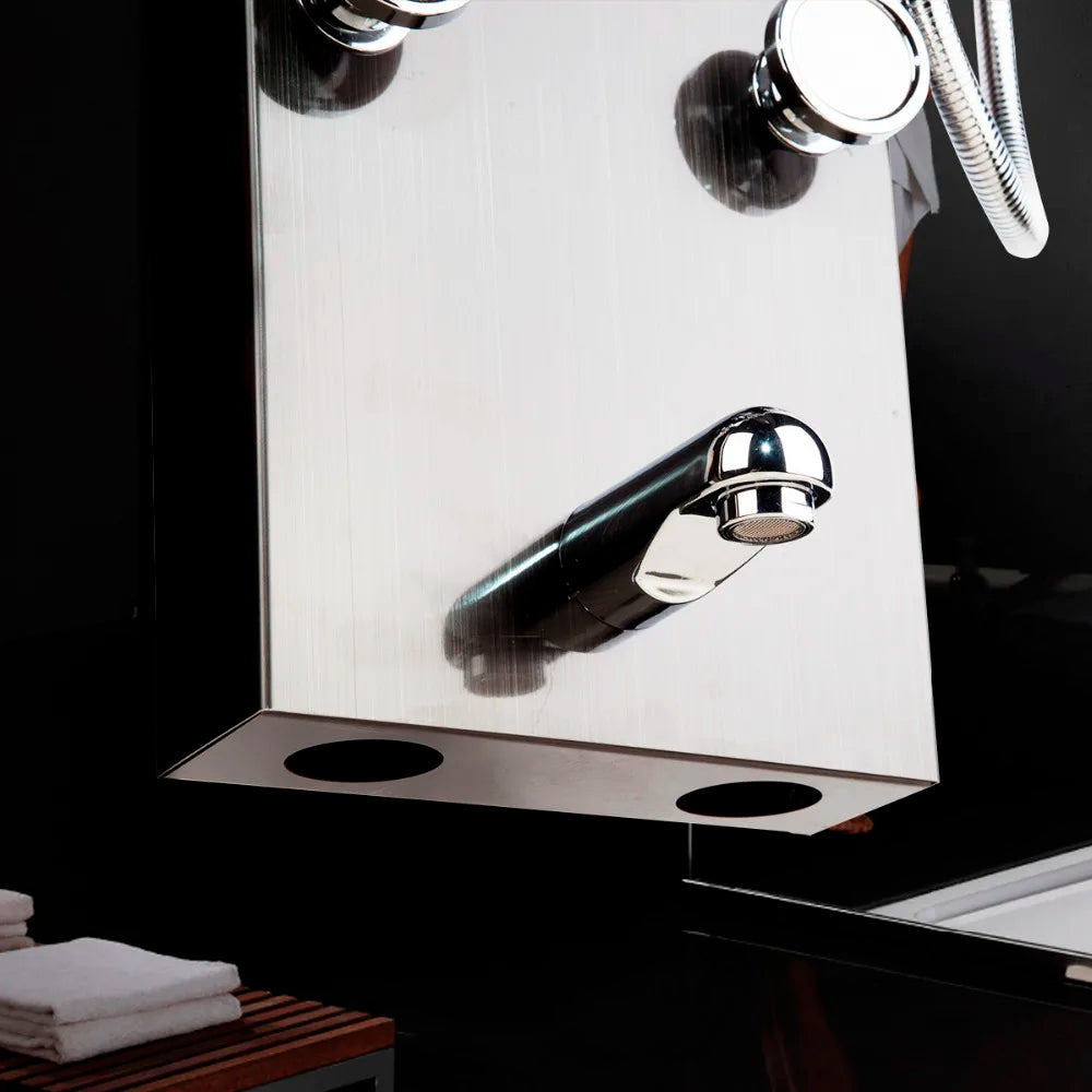 MEKKHALA LED Rainfall Shower Column With Body Jets Digital Display
