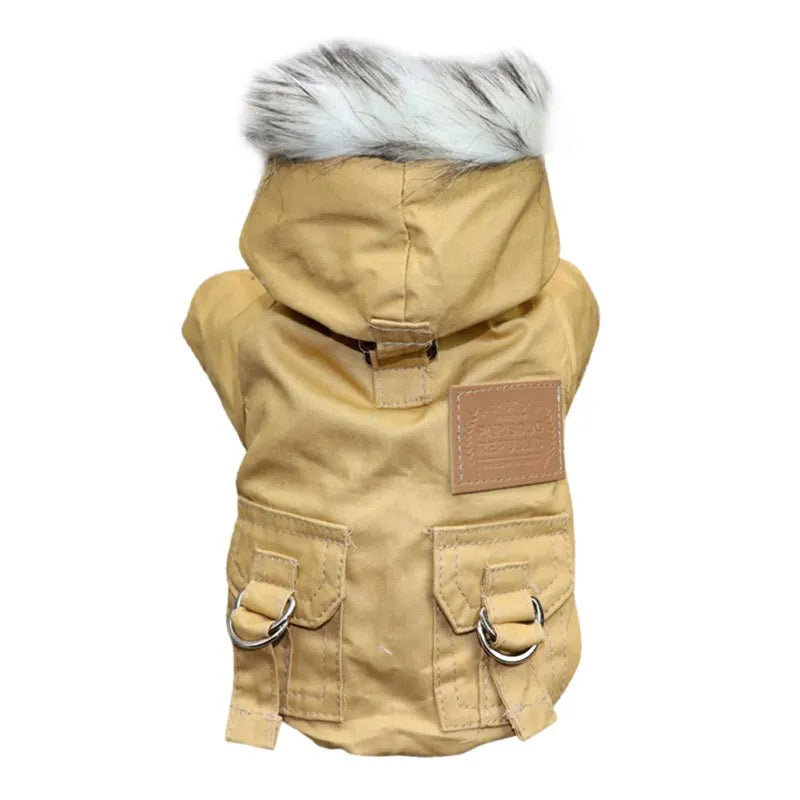 Dog Coat Jacket Polyester For Autumn Winter Weather Protection