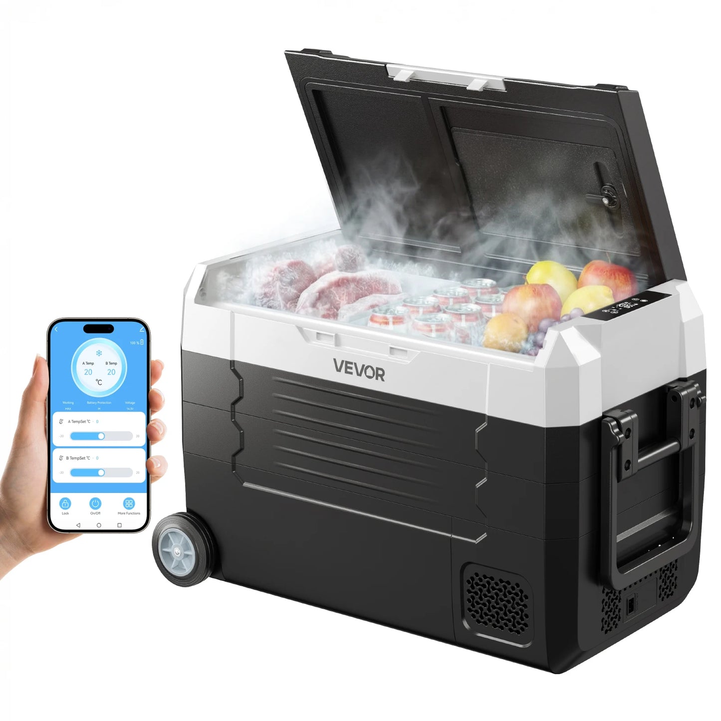 VEVOR Portable Car Mini Fridge Freezer Compressor Cooler