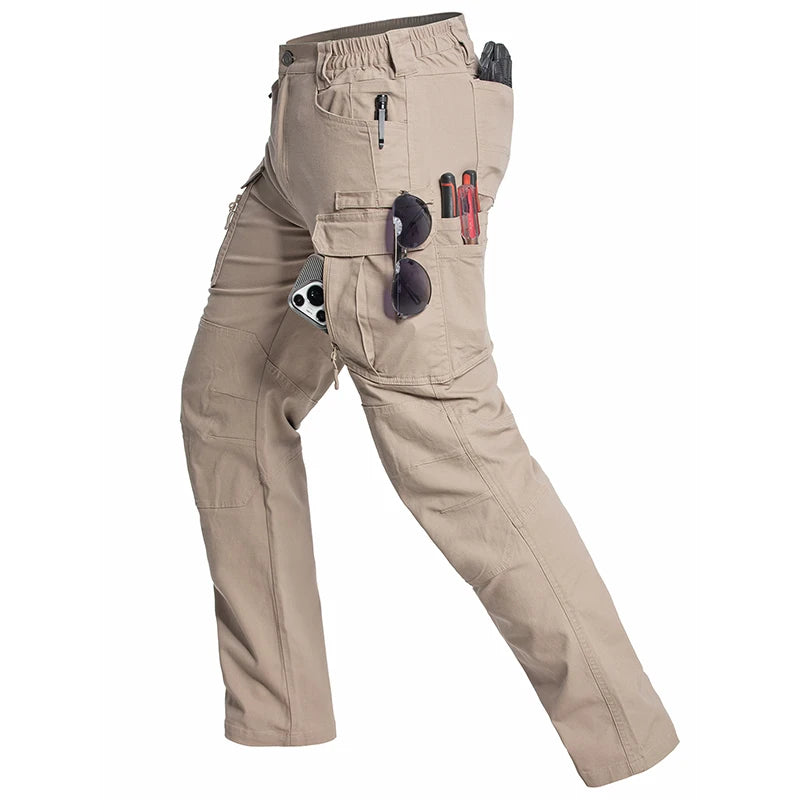 Men's 15-Pockets Lightweight Cargo Pants