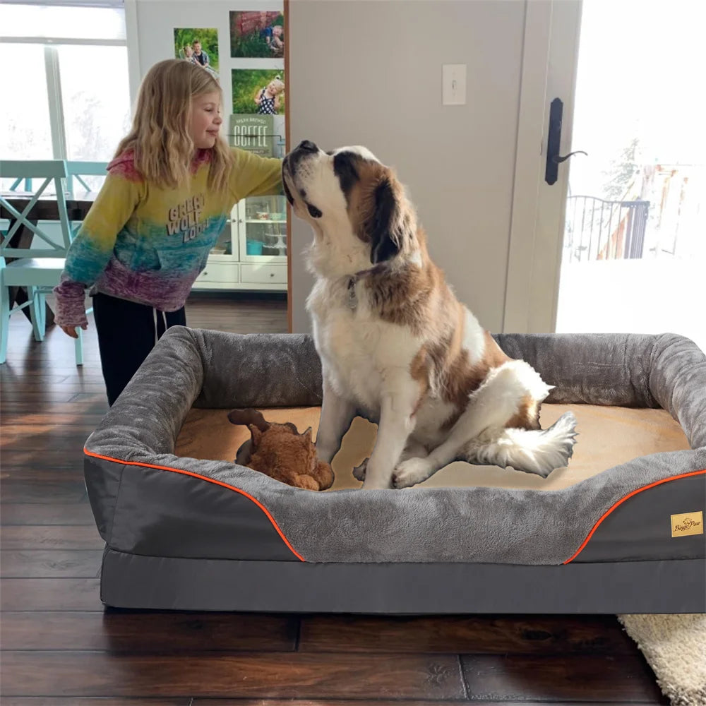 Memory Foam Orthopedic Dog Bed with  Removable Cover