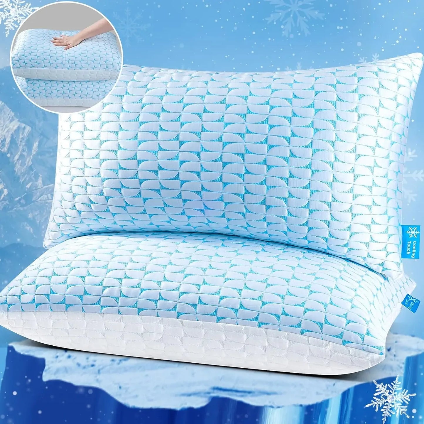 Shredded Memory Foam Pillows Set of 2