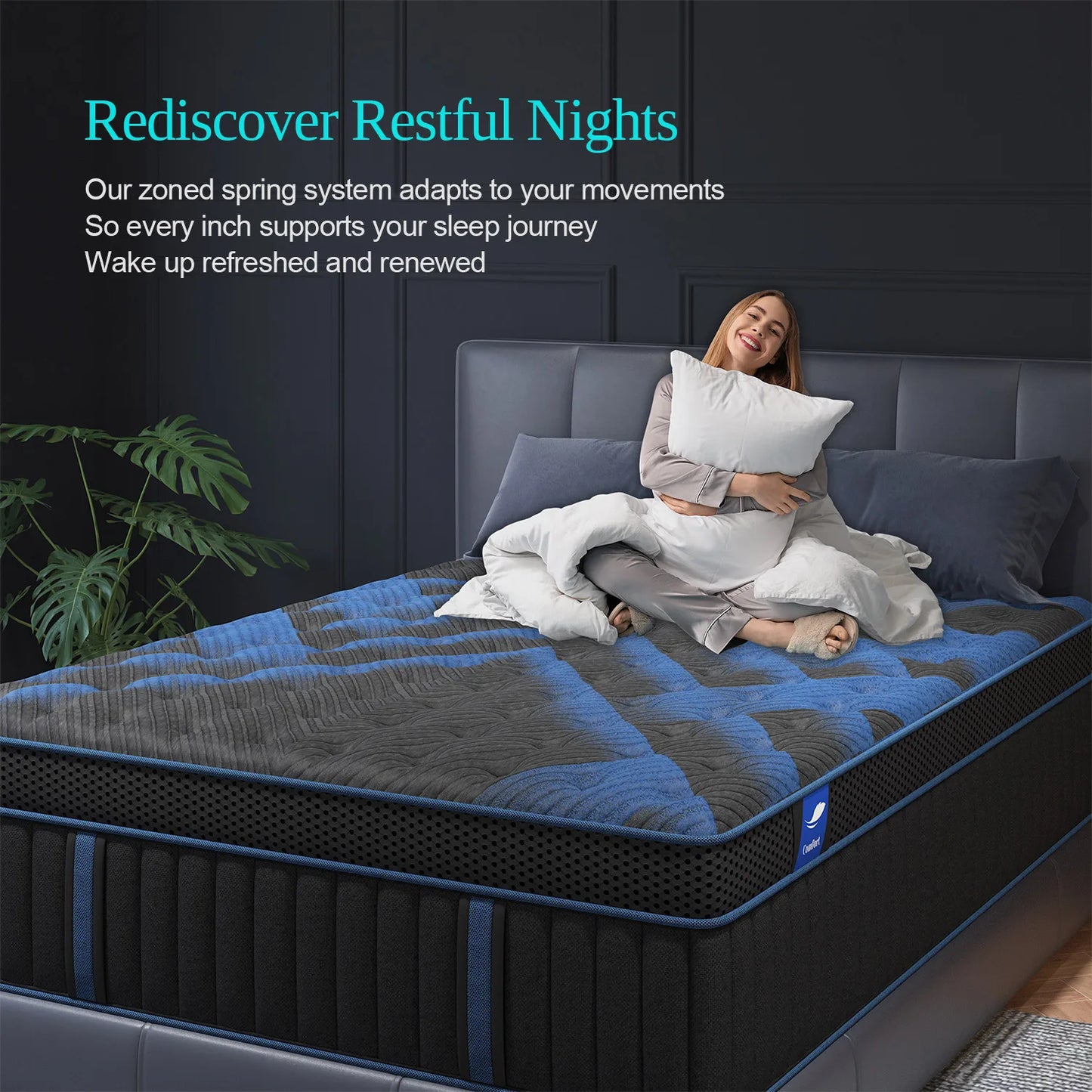 SweetloveCN Gel Memory Foam Hybrid Pocket Spring Mattress