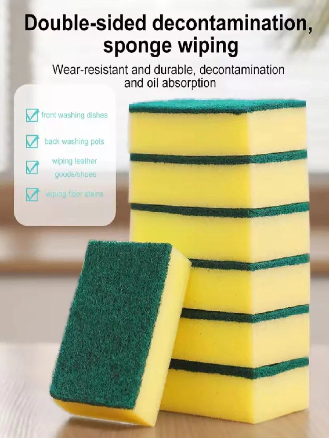Assorted Dishwashing Sponges And Scouring Pads For Kitchen Cleaning