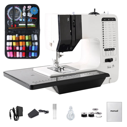 LetCartMaker 12 Stitches Mini Electric Sewing Machine With Sewing Table