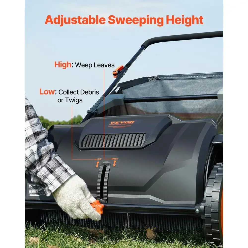 Heavy-Duty Lawn Sweeper