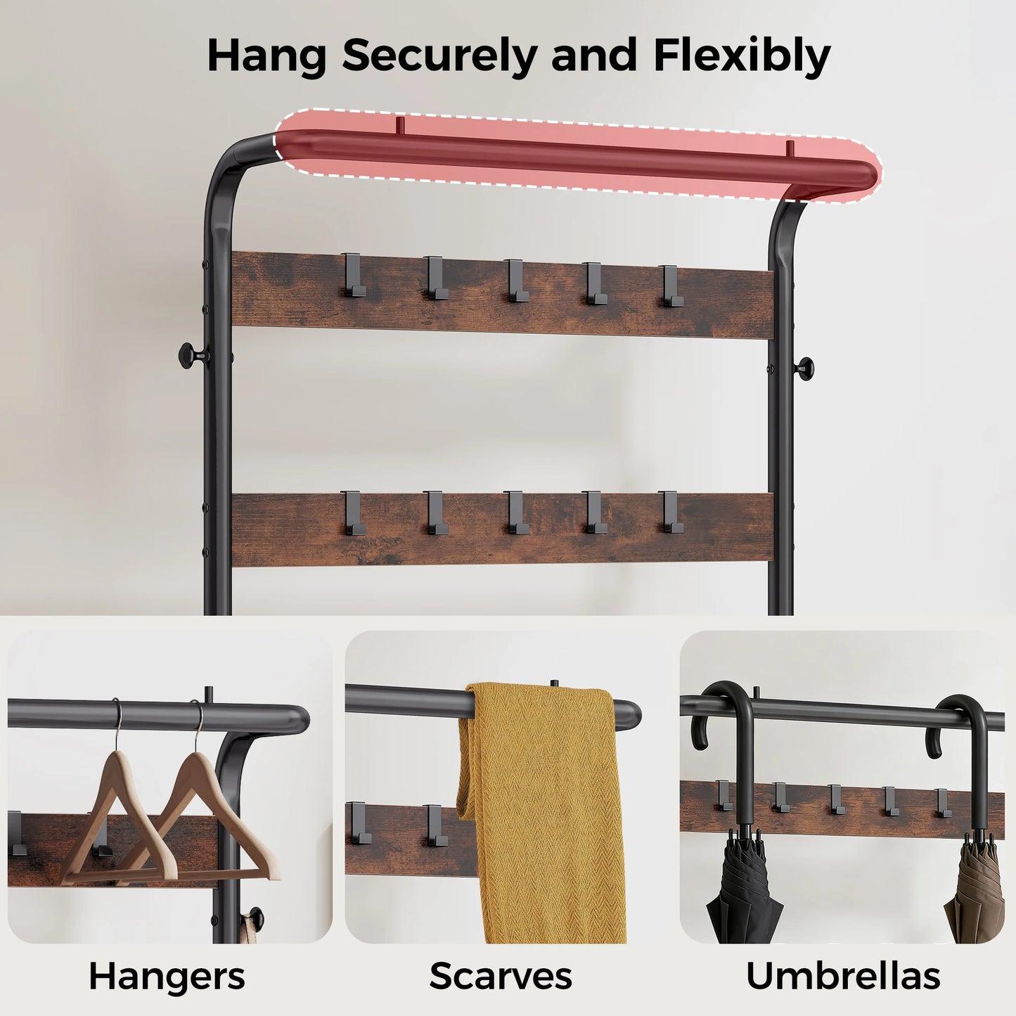 4 In 1 Entryway Bench With Shoe Storage Organizer