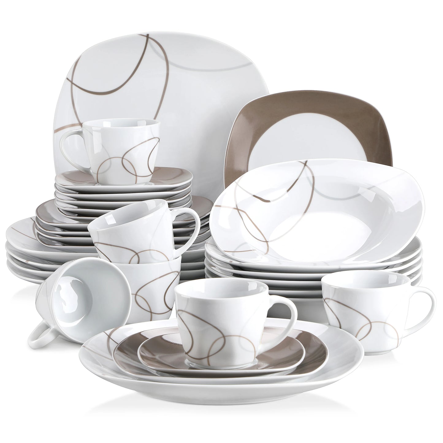 Modern Porcelain Dinnerware Set