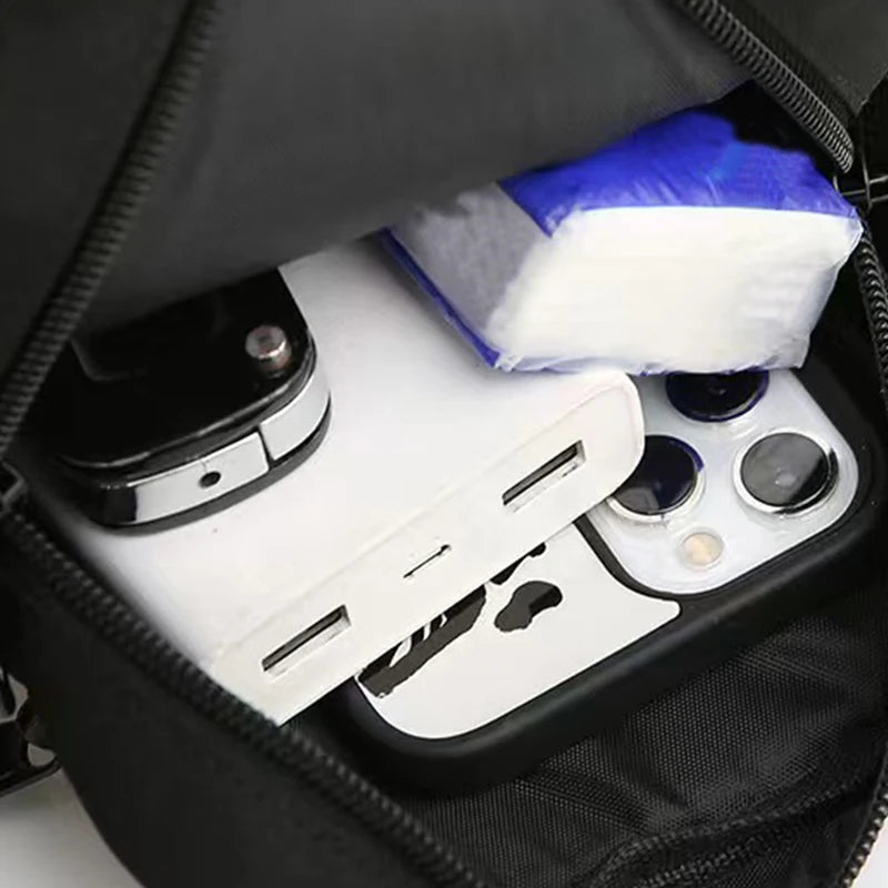 NONECN Men Oxford Satchel Bag Crossbody Casual Shoulder