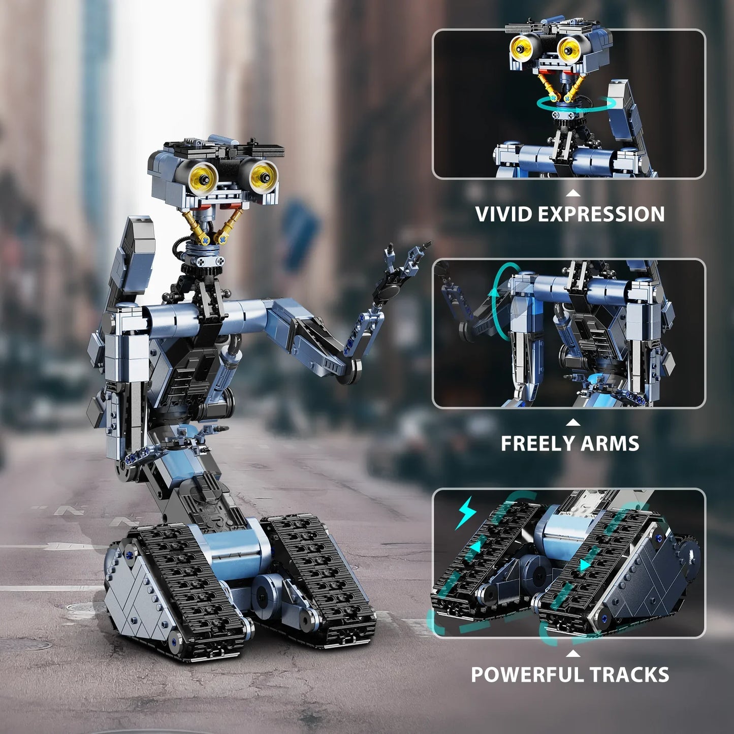 Johnny's 5 Robot Building Blocks Set
