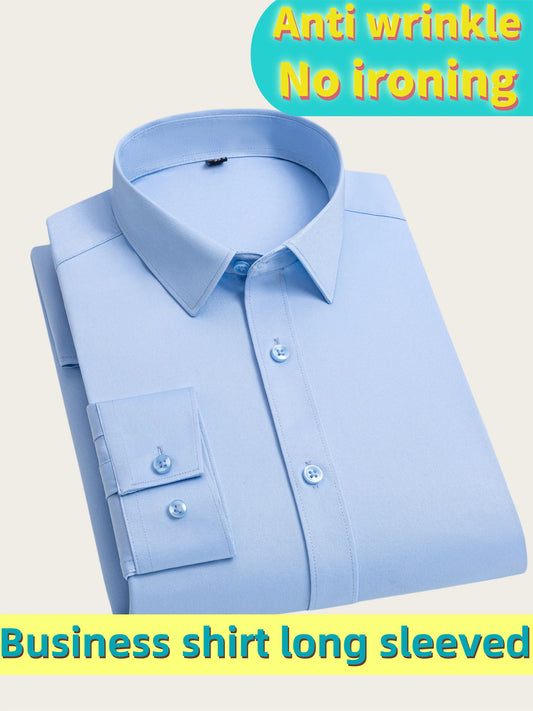 Men's Ultra Stretch Business Long Sleeve Shirt