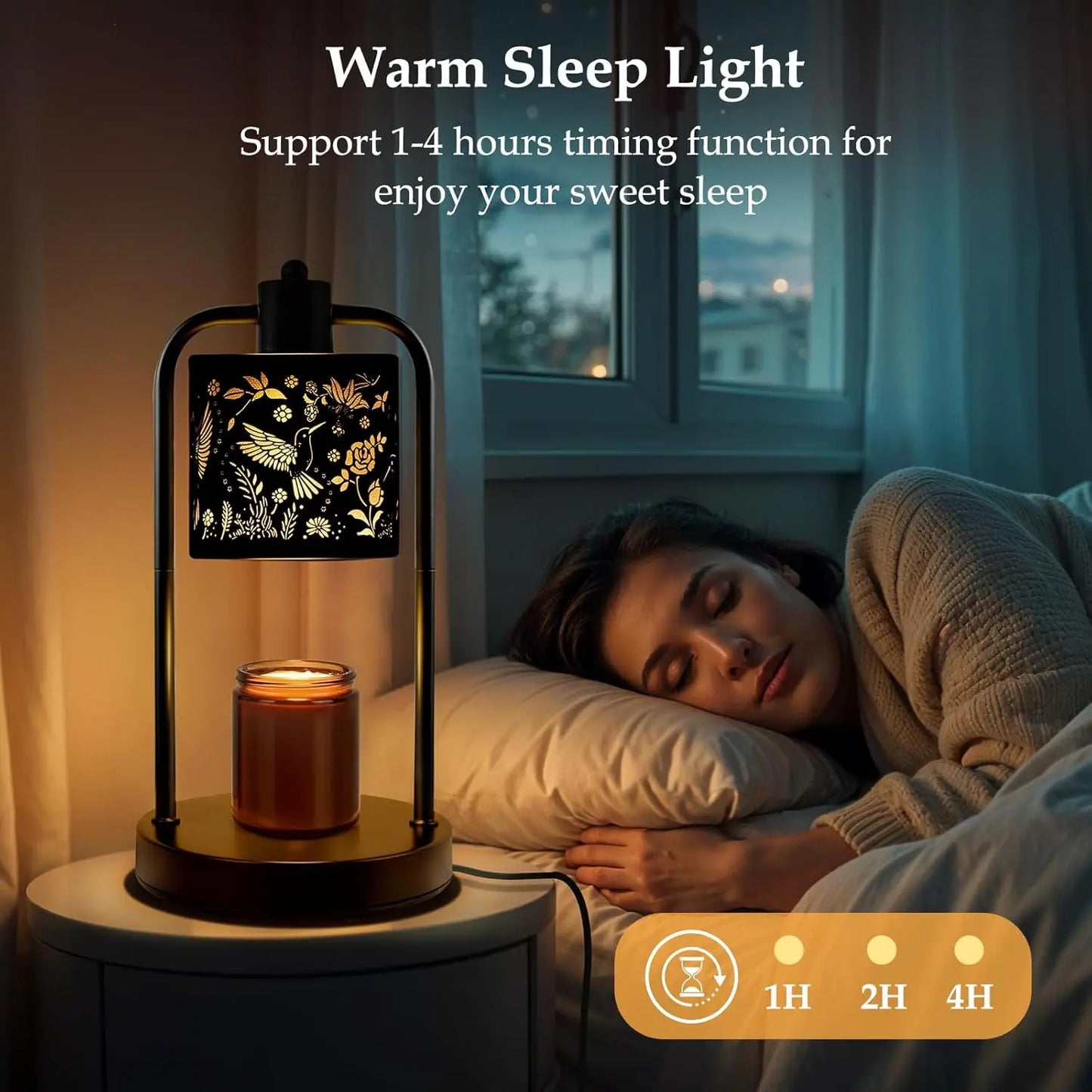 Hummingbird Electric Candle Warmer Lamp With Timer