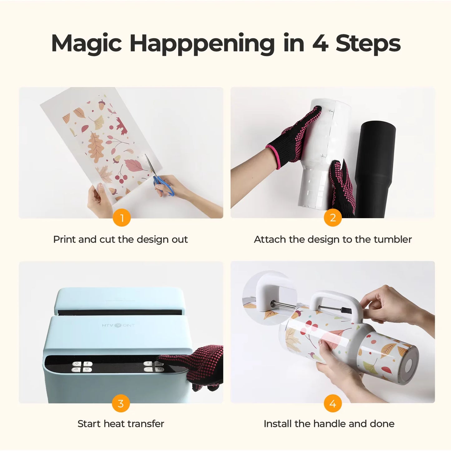 Sublimation Tumblers With Handle 8 Pack