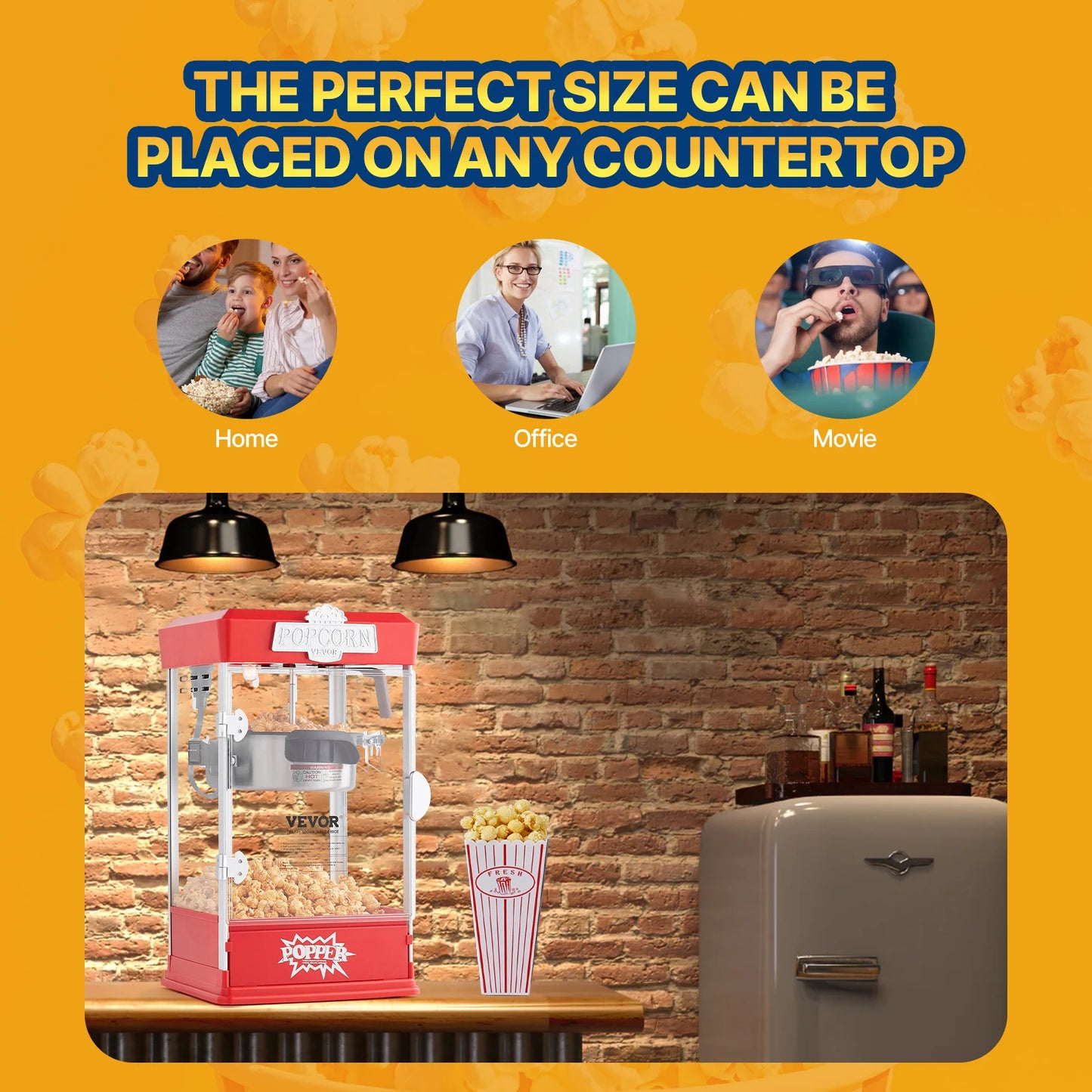 Commercial Popcorn Maker Countertop Machine