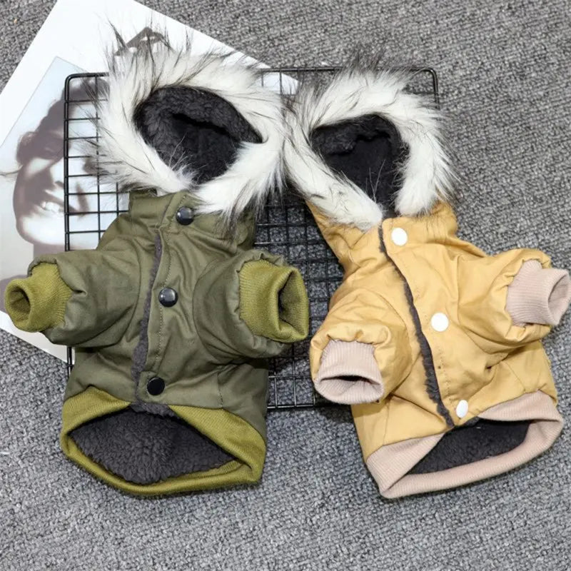 Dog Coat Jacket Polyester For Autumn Winter Weather Protection